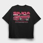 S14 Silvia Red, Tricou Oversize Barbati (Unisex)