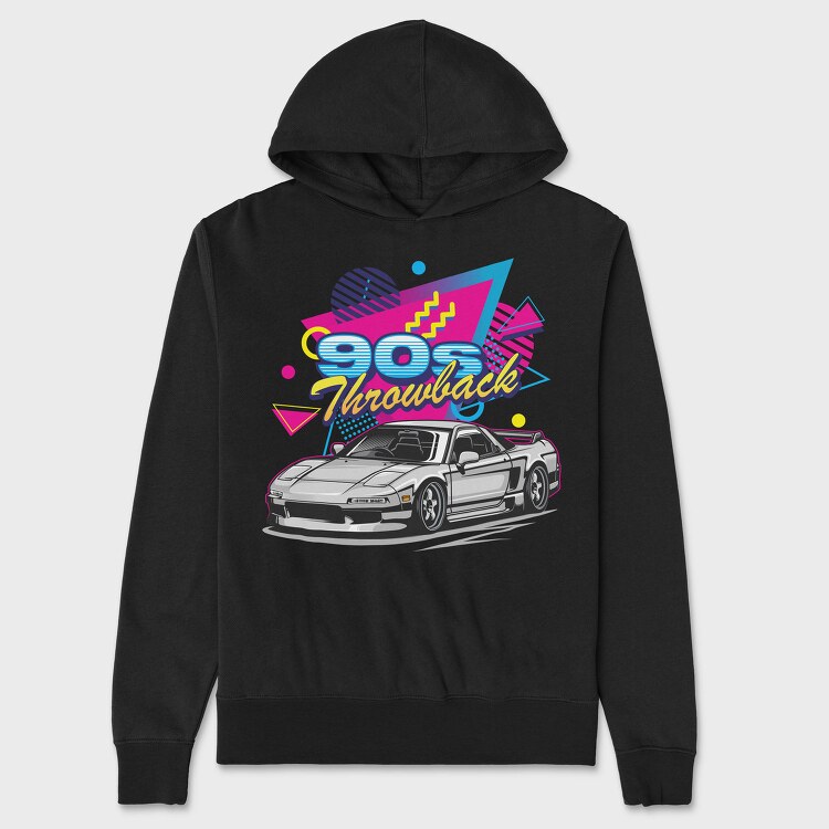 90S Throwback Car, Hanorac Oversize Barbati (Unisex)