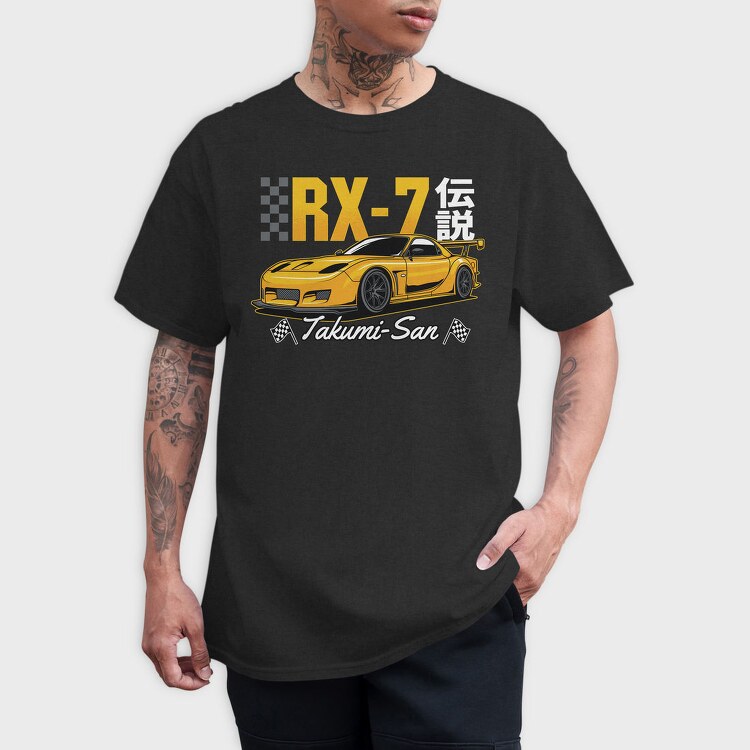Rx7 Racing, Tricou Barbati (Unisex)
