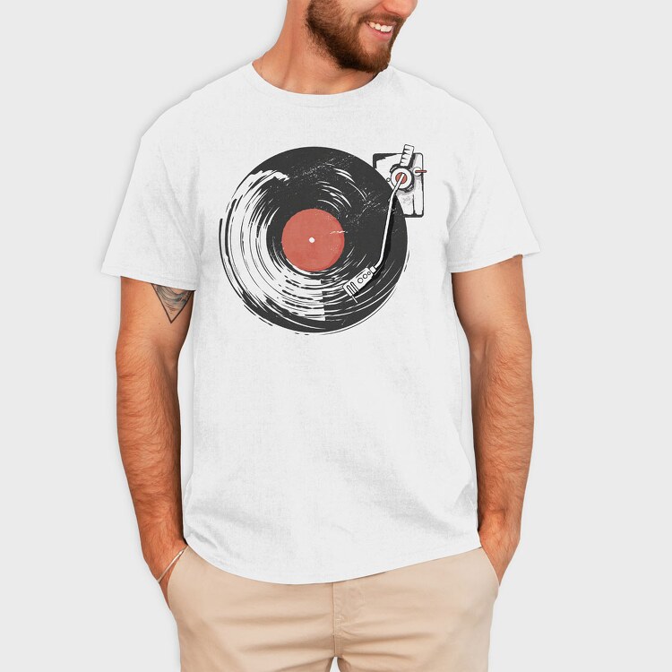 Vinyl Record, Tricou Barbati (Unisex)