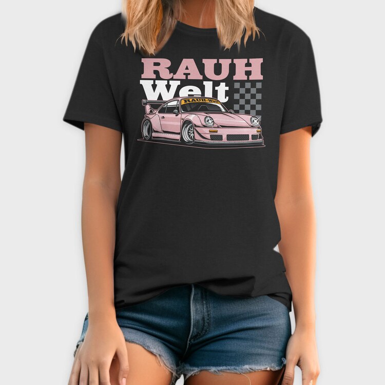 Rauhwelt Pink Race, Tricou Barbati (Unisex)