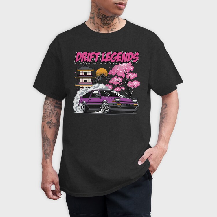 Drift Legends Car, Tricou Barbati (Unisex)