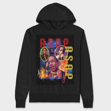 Asap Rocky Fire, Hanorac Oversize Barbati (Unisex)