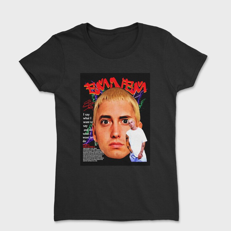 Eminem Face Art, Tricou Femei