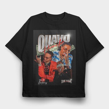 Quavo Huncho Vibes, Tricou Oversize Barbati (Unisex)