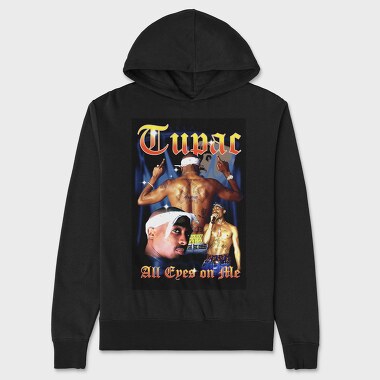 Tupac All Eyes On Me, Hanorac Oversize Barbati (Unisex)