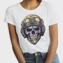 Skull Military Helmet, Tricou Femei