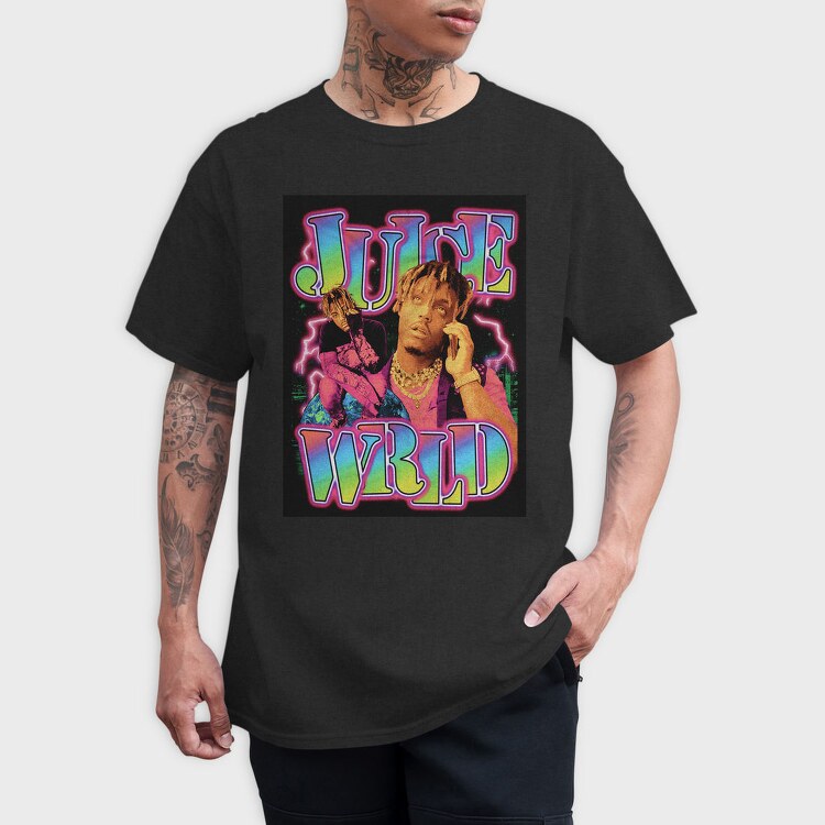 Juice Wrld Neon, Tricou Barbati (Unisex)