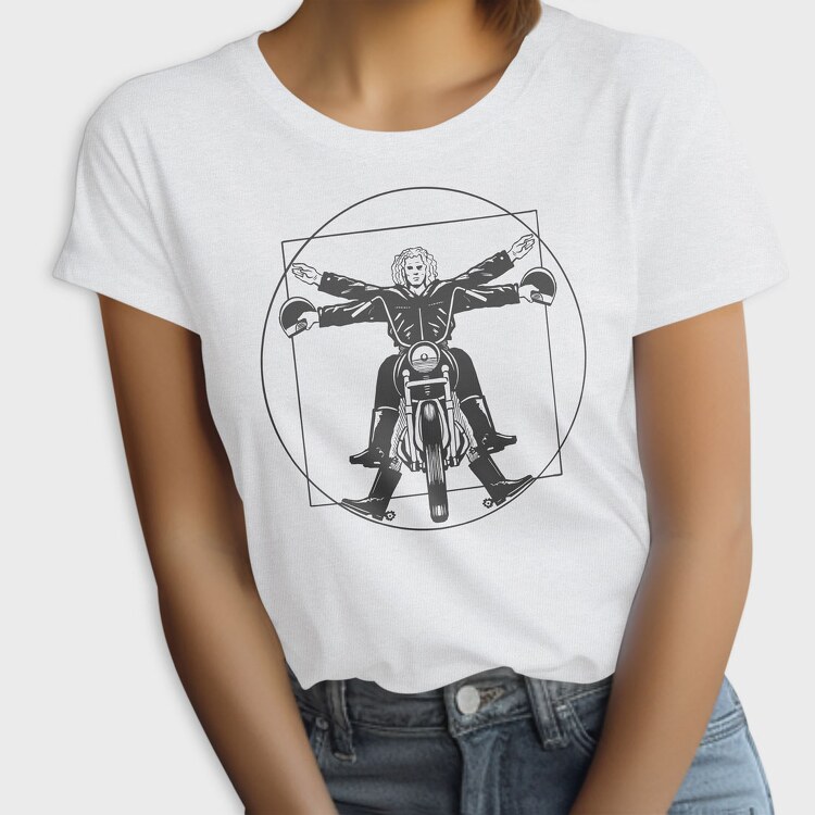 Vitruvian Man Bike, Tricou Femei
