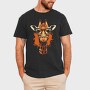 Giraffe With Glasses, Tricou Barbati (Unisex)