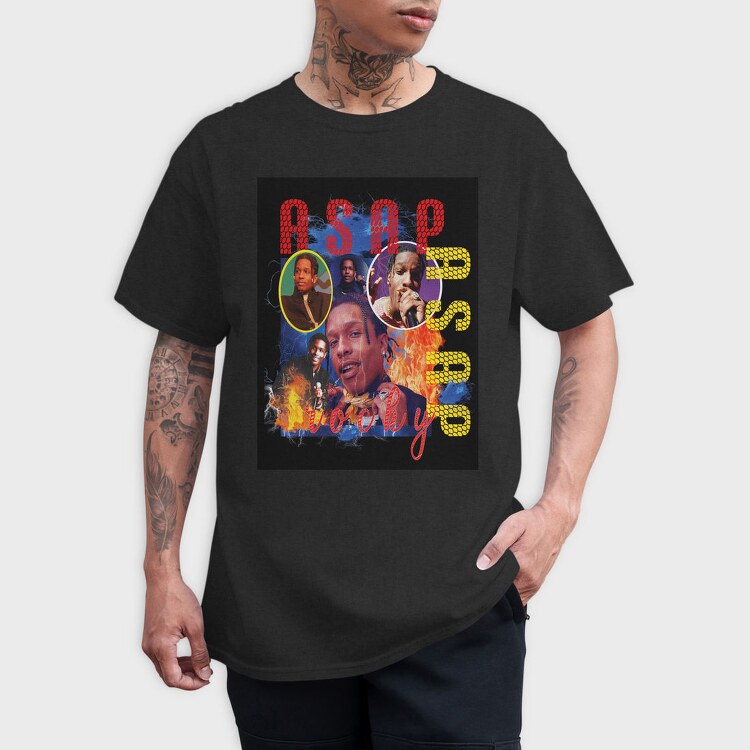 Asap Rocky Fire, Tricou Barbati (Unisex)