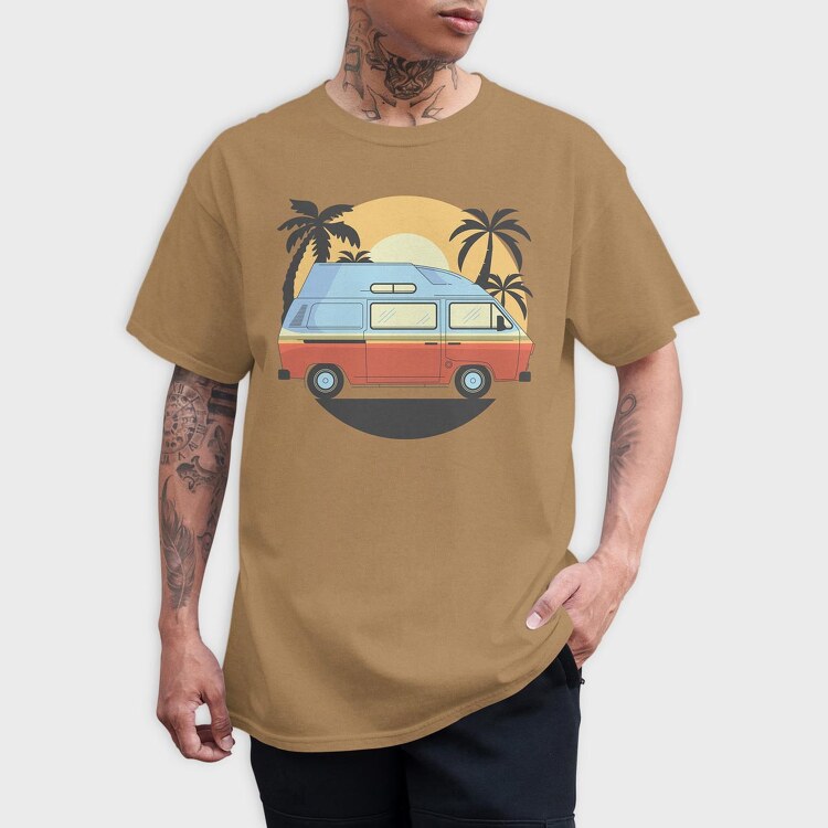 Camper Van, Tricou Barbati (Unisex)