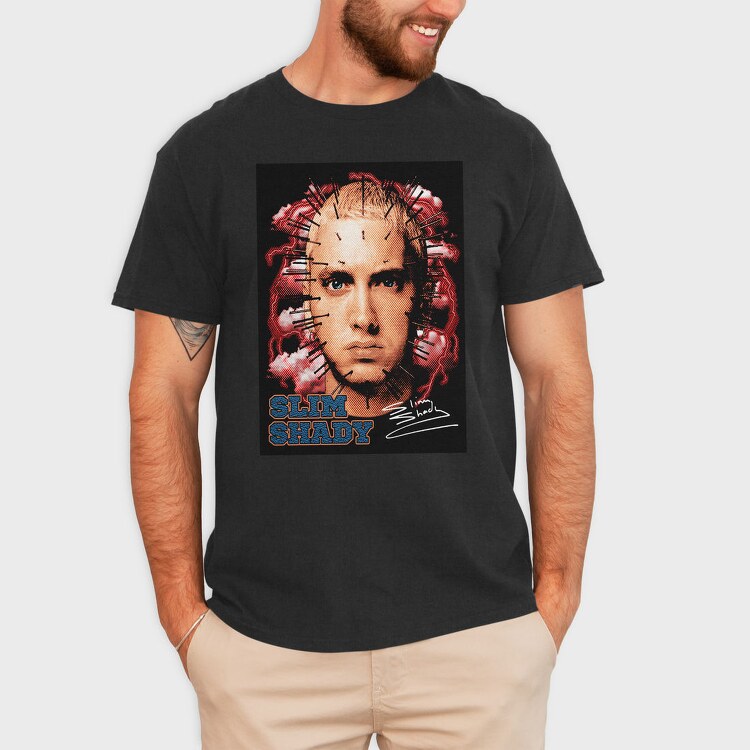 Slim Shady Face, Tricou Barbati (Unisex)