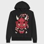 Awesome Hannya Demon Mask, Hanorac Oversize Barbati (Unisex)