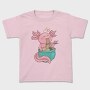 Axolotl Eating Ramen Happy, Tricou Copii
