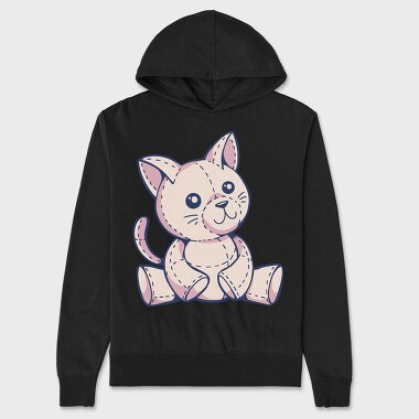 Cat Toy Plushie, Hanorac Oversize Barbati (Unisex)