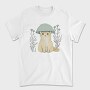 Cat With A Mushroom Hat, Tricou Barbati (Unisex)