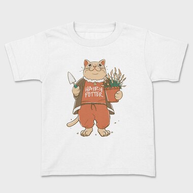 Cat With Plant Pottery, Tricou Copii