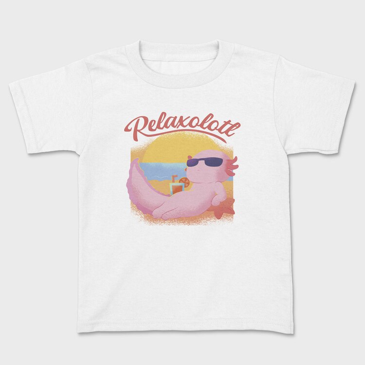 Axolotl At The Beach Relaxolotl, Tricou Copii