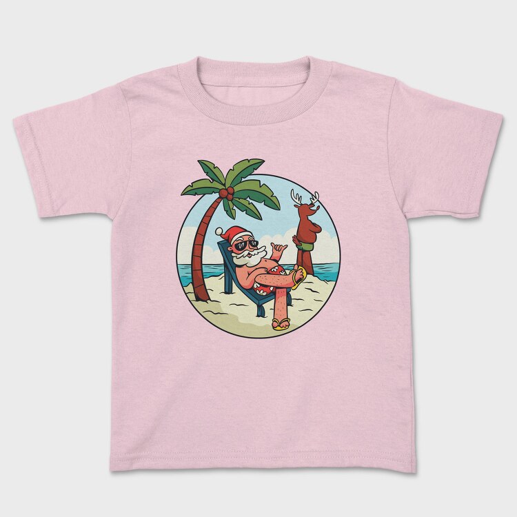 Beach Summer Santa Claus, Tricou Copii