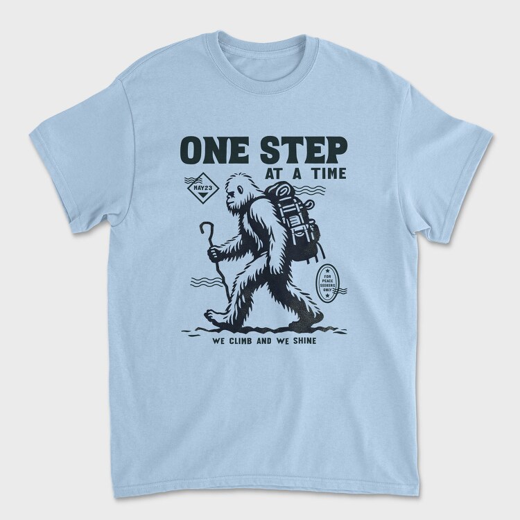 Bigfoot Hiking Trend One Step, Tricou Barbati (Unisex)