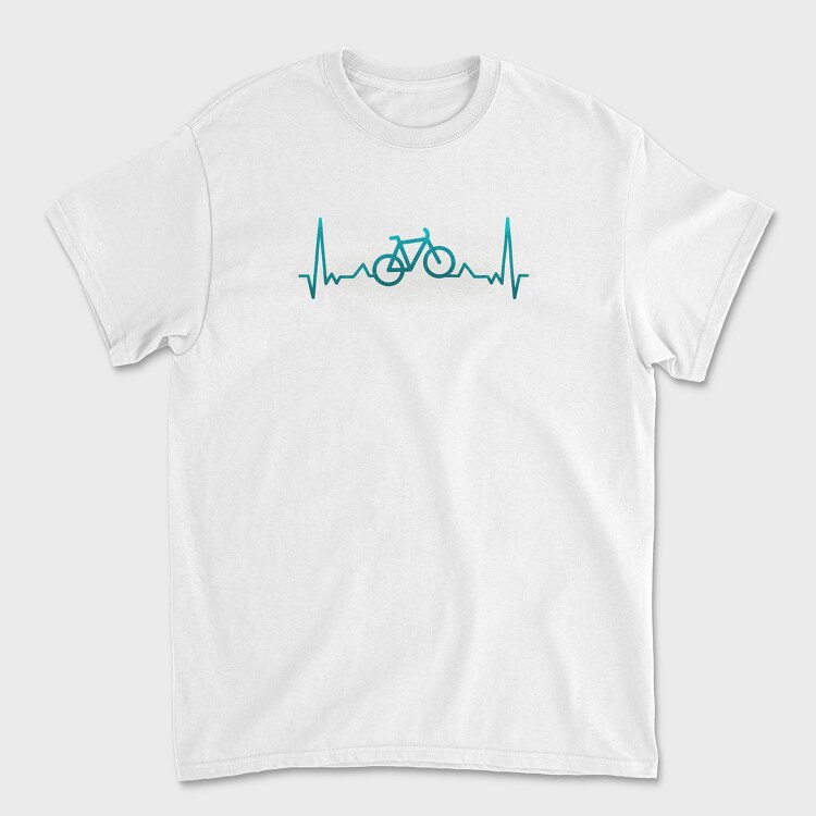 Bike Heartbeats, Tricou Barbati (Unisex)