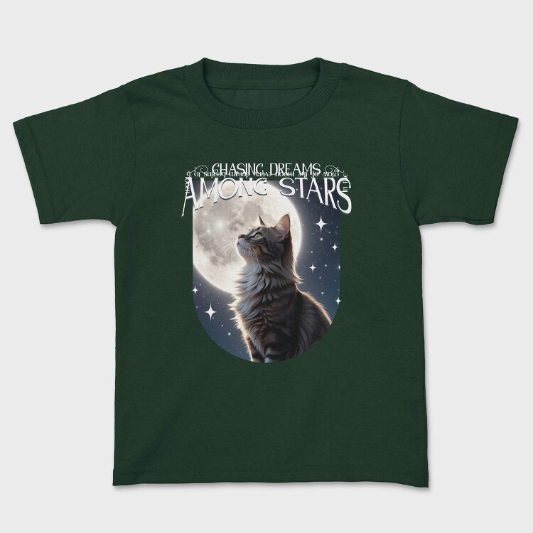 Chasing Dreams Among The Stars Cat Trend, Tricou Copii