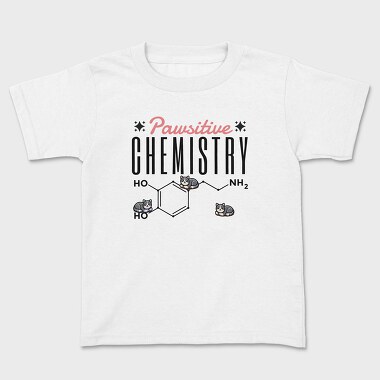 Chemistry Cat Pun Pawsative, Tricou Copii