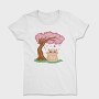 Cherry Blossom Cat Kawaii Sakura And, Tricou Femei
