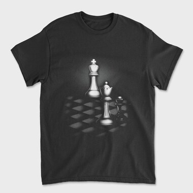 Chess Pieces In The Shadows, Tricou Barbati (Unisex)