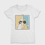 Chicken Wearing Sunglasses, Tricou Femei