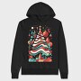 Abstract Christmas Tree Festivity, Hanorac Oversize Barbati (Unisex)