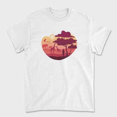 African Landscape, Tricou Barbati (Unisex)