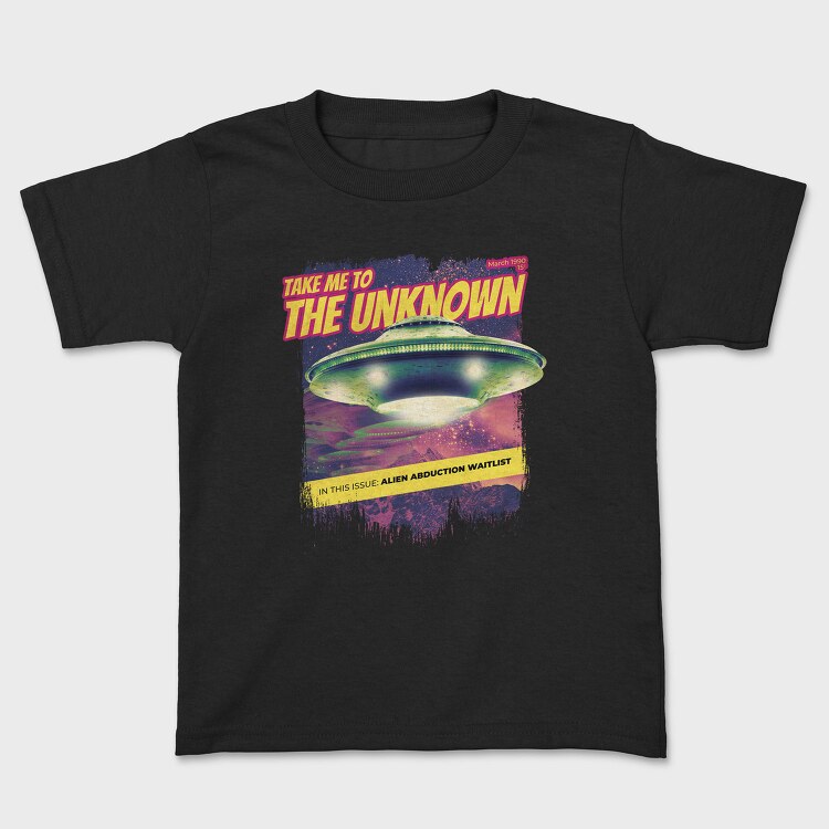 Alien Abduction Magazine Ovnis The Unknown, Tricou Copii