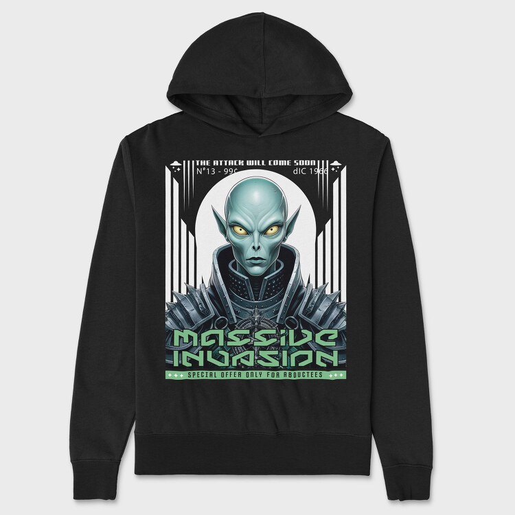 Alien Massive Invasion Trend, Hanorac Oversize Barbati (Unisex)