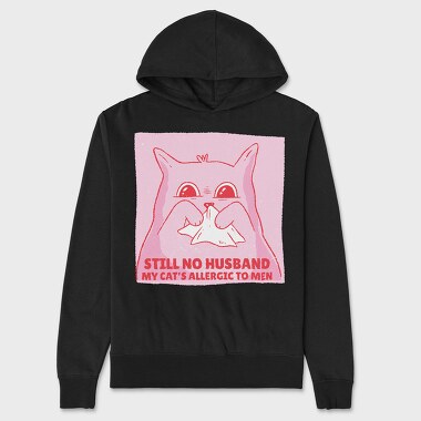 Allergic Cat, Hanorac Oversize Barbati (Unisex)