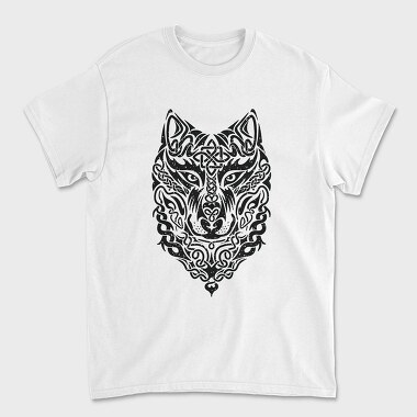 Celtic Tribal Wolf, Tricou Barbati (Unisex)