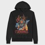 Cernunnos Mythological Beast, Hanorac Oversize Barbati (Unisex)