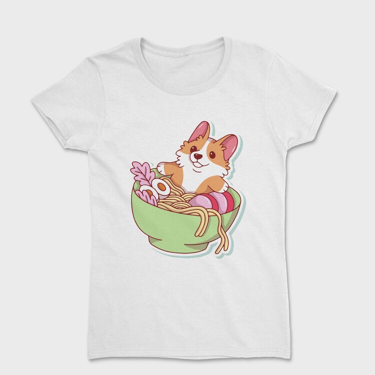 Corgi Noodle Bowl, Tricou Femei