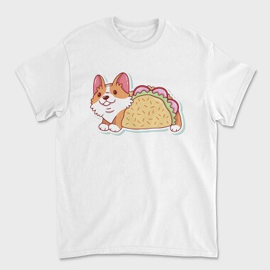 Corgi Taco Feast, Tricou Barbati (Unisex)