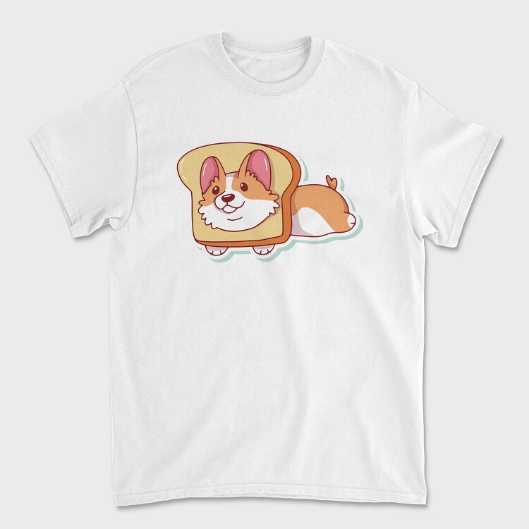 Corgi Toast Slice, Tricou Barbati (Unisex)