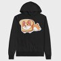 Corgi Toast Slice, Hanorac Oversize Barbati (Unisex)