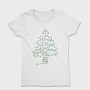 Christmas Tree Made Of Lights, Tricou Femei