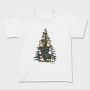 Christmas Tree With Dogs Realistic, Tricou Copii