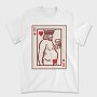 Chubby King Of Hearts Card, Tricou Barbati (Unisex)