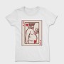 Chubby King Of Hearts Card, Tricou Femei