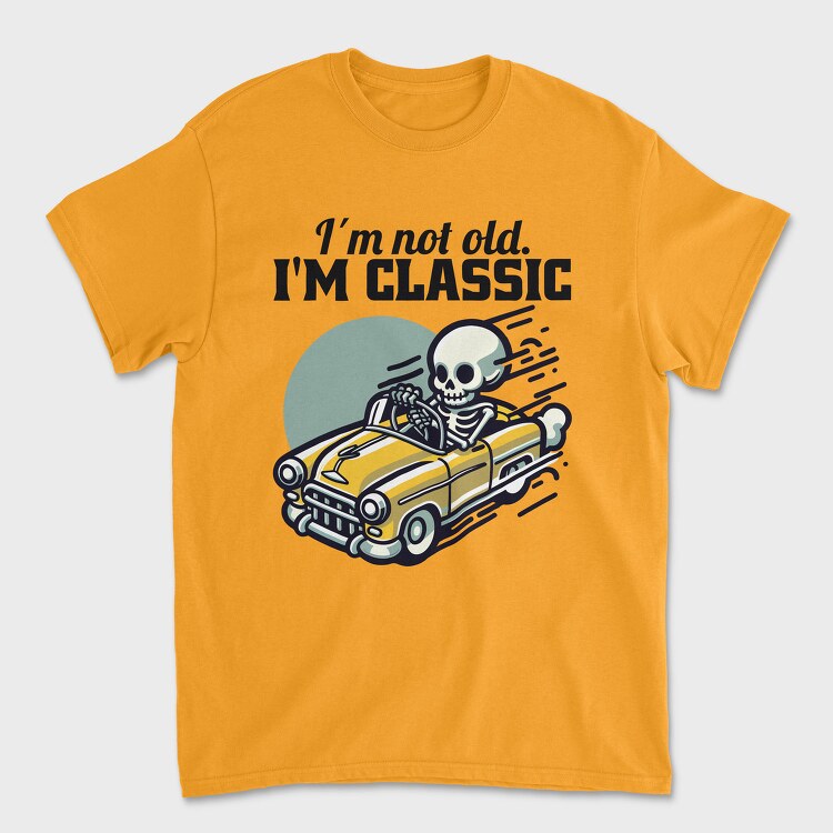 Classic Skeleton Car, Tricou Barbati (Unisex)