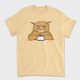 Angry Coffee Cat Grumpy, Tricou Barbati (Unisex)