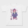 Anime Girl Listening Music Skate Chill, Tricou Copii
