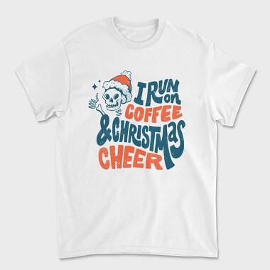 Anti Christmas Holiday Skeleton Santa Lettering, Tricou Barbati (Unisex)